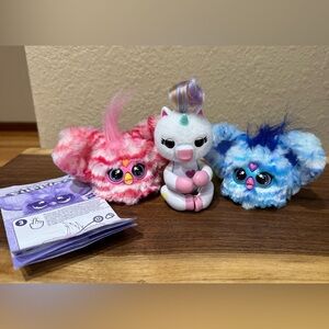 Furby Furblets & Fingerling Unicorn - Interactive Pet Bundle